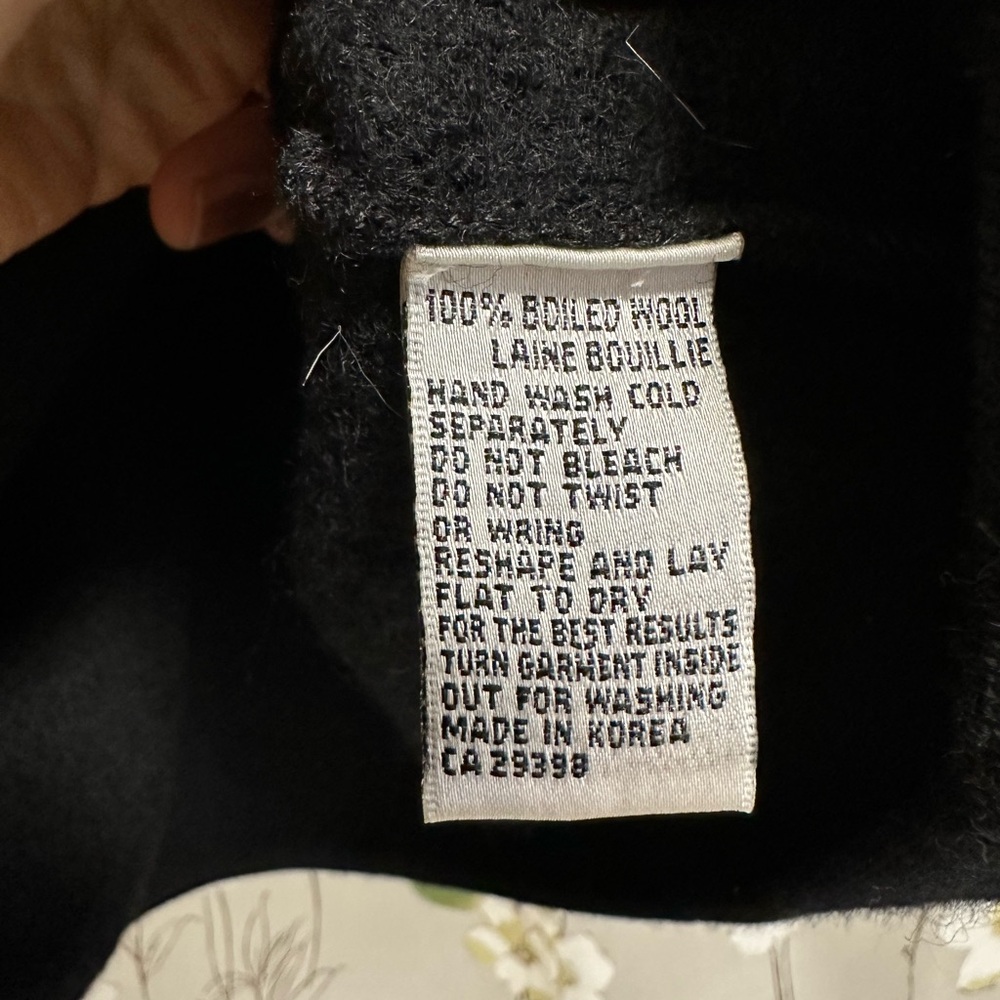 Rino Rossi Knits 100% Boiled Wool Zip-Up Cardigan Jacket – Size XL - Picture 6 of 7